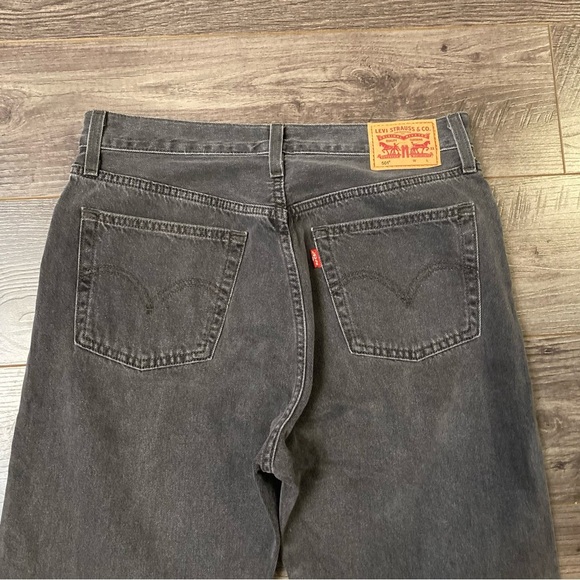 Levi’s 501 Jeans Button Fly raw hem Get off my cloud black wash 29/28 - Picture 8 of 16